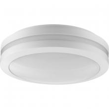  P550112-028-30 - Hard Nox Collection White 12" Die Cast Round Flush Mount Light