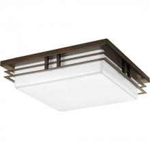  P3448-2030K9 - Helm Collection Two-Light 14" LED Flush Mount