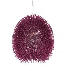  169P01PL - Urchin 1-Lt Pendant - Plum