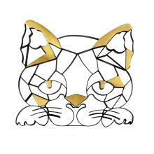  425WA84 - Geometric Animal Kingdom Sand Cat Wall Art