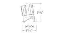 WAC US R2SWT-ATWA-CB - Volta 2" Square Wall Wash Trim