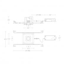 WAC US R3BSA-FCS-WT - Ocular 3.0 5CCT Square Adjustable Trim and Remodel Housing with New Construction Frame-In Kit and