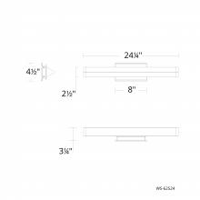  WS-62524-30-BN - Boulevard Bath & Wall Sconce