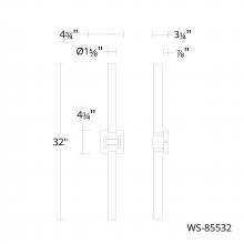  WS-85532-35-BN - Ripple Bath & Wall Sconce