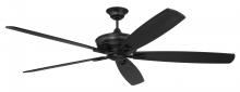  SNT72FB5 - 72" Santori Indoor/Outdoor (Damp) in Flat Black w/ Flat Black Blades