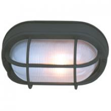  Z397-TB - Oval Bulkhead 1 Light Large Flush/Wall Mount in Textured Black