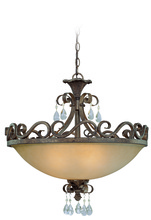 Craftmade 25634-FR - 4 Light Semiflush Convertible