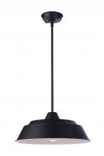  ZA5521-MN - Landmark 1 Light 15" Outdoor Pendant in Midnight