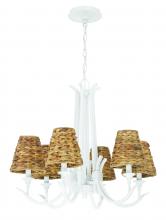  58326-MWW - Kokomo 6 Light Chandelier in Matte White