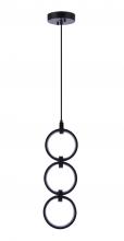 Craftmade 59393-FB-LED - Context 3 Light LED Pendant in Flat Black