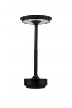  86294FB-TR - Rikki 1 Light LED Rechargeable Lamp in Flat Black