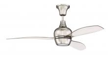  BRD52PLN3 - 52" Bordeaux in Polished Nickel w/ Clear Acrylic Blades