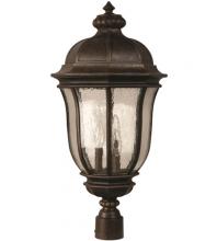  Z3325-PRO - Harper 3 Light Outdoor Post Mount in Peruvian Bronze Outdoor