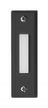  BS6-FB - Surface Mount Rectangle Lighted Push Button in Flat Black