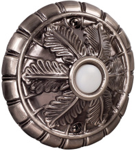 Craftmade BSMED-AP - Surface Mount Medallion LED Lighted Push Button in Antique Pewter