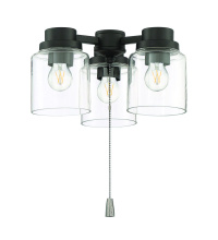 Craftmade LK301102-FB-LED - 3 Light Universal Light Kit in Flat Black