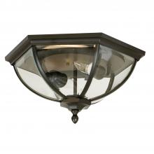  Z3017-OBO - Britannia 2 Light Outdoor Flushmount in Oiled Bronze Outdoor