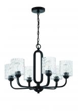  54226-FB - Collins 6 Light Chandelier in Flat Black