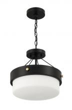 Craftmade XS3213-FB - Oak Street 2 Light Convertible Semi Flush in Flat Black