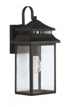  ZA3104-TB - Crossbend 1 Light Small Outdoor Wall Lantern in Textured Black