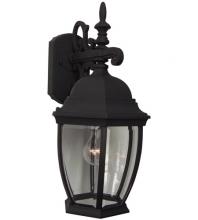  Z284-TB - Bent Glass Cast 1 Light Medium Outdoor Wall Lantern in Textured Black