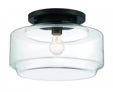  X3114-FB - Peri 1 Light 14" Flushmount in Flat Black