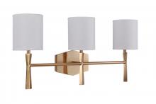  16023SB3 - Chatham 3 Light Vanity in Satin Brass