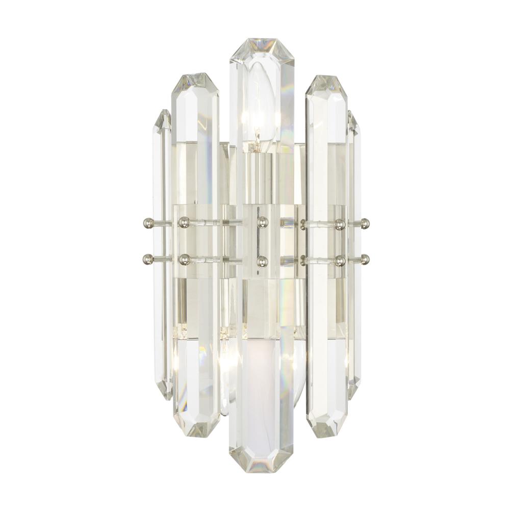 Bolton 2 Light Polished Nickel Sconce