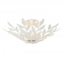  560-MT - Broche 4 Light Matte White Semi Flush Mount