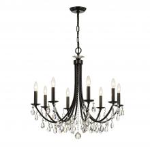  8828-VZ-CL-S - Bridgehampton 8 Light Swarovski Strass Crystal Vibrant Bronze Chandelier