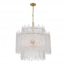  ACK-928-AG - Libby Langdon Ackerly 8 Light Aged Brass Chandelier