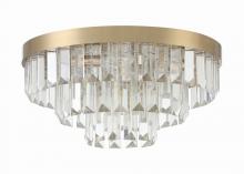  HAY-1403-AG - Hayes 8 Light Aged Brass Flush Mount