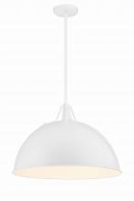  SOT-18015-WH - Soto 1 Light White Pendant