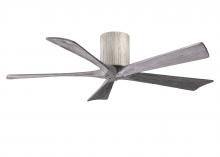  IR5H-BW-BW-52 - Irene-5H five-blade flush mount paddle fan in Barn Wood finish with 52” solid barn wood tone bla