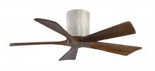  IR5H-BW-WA-42 - Irene-5H five-blade flush mount paddle fan in Barn Wood finish with 42” solid walnut tone blades