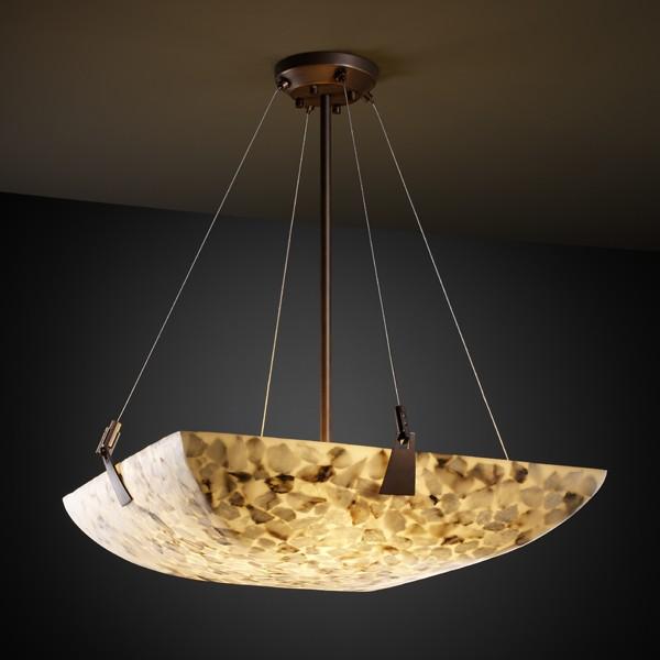 24" LED Pendant Bowl w/ Tapered Clips