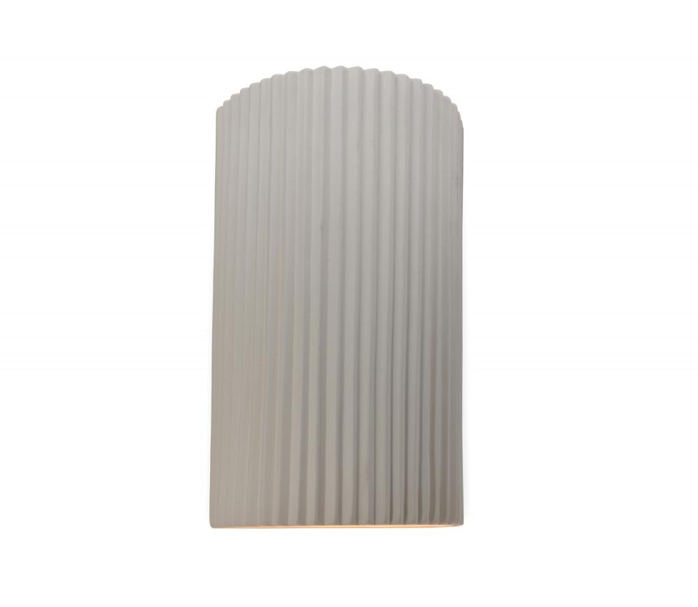 Large ADA Pleated Cylinder Wall Sconce
