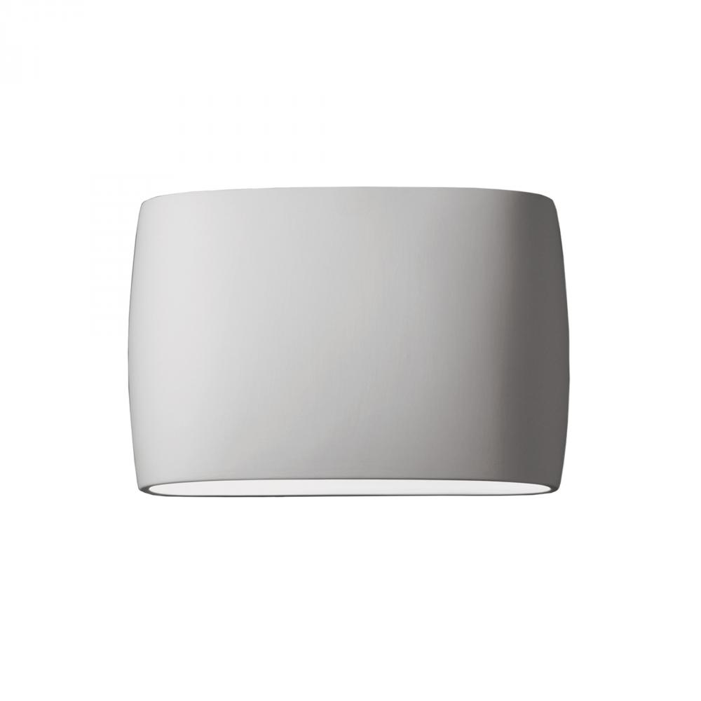 Wide ADA Large Oval LED Wall Sconce - Open Top & Bottom