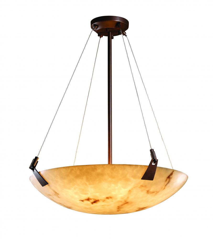 24" Pendant Bowl w/ Tapered Clips