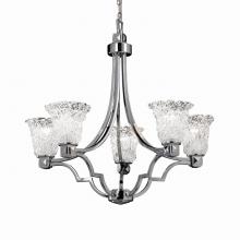 Justice Design Group GLA-8500-20-LACE-CROM - Argyle 5-Light Chandelier