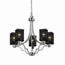 Justice Design Group MSH-8500-15-CROM - Argyle 5-Light Chandelier