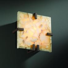 Justice Design Group ALR-5550-MBLK - Clips Square Wall Sconce (ADA)