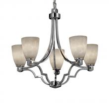 Justice Design Group CLD-8500-15-MBLK - Argyle 5-Light Chandelier