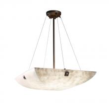 Justice Design Group CLD-9662-25-NCKL-F4 - 24" Pendant Bowl w/ LARGE SQUARE W/ POINT FINIALS
