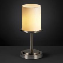 Justice Design Group CNDL-8798-14-CREM-MBLK - Dakota 1-Light Table Lamp (Short)