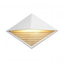 Justice Design Group CER-5600W-MTGD - ADA Diamond Outdoor LED Wall Sconce (Downlight)