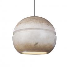  CER-6415-TRAG-CROM-BKCD - Large Sphere 1-Light Pendant