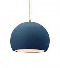 Justice Design Group CER-6533-MID-ABRS-BEIG-TWST - Medium Globe 1-Light Pendant