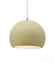 Justice Design Group CER-6533-VAN-NCKL-BEIG-TWST - Medium Globe 1-Light Pendant