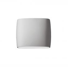 Justice Design Group CER-8850W-BIS-LED2-2000 - Wide ADA Oval LED Wall Sconce (Outdoor) - Closed Top